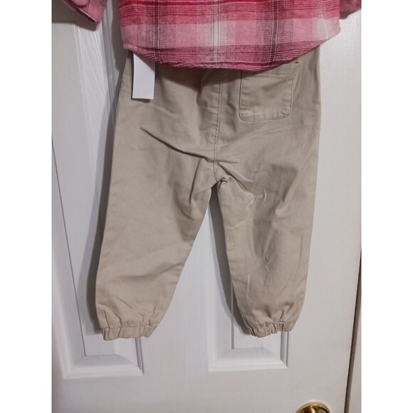 NWT Old Navy Baby Hooded Flannel Shirt & Jogger Set Size 18-24 Months Girls Boys - Picture 7 of 7